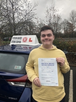 I passed my driving test first attempt with Steven. Steven is very patient, supportive & reliable! Would recommend 100%. Will be booking pass plus with Steven very soon!