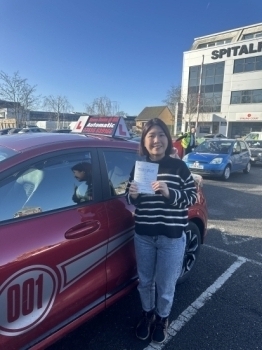 Congratulations to Veronica for passing your test with me today. Very well done v
