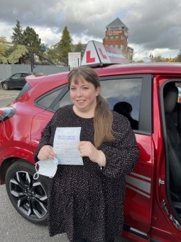 Congratulations to Sarah Gould who very happily passed her test today. Here’s what she says. <br />
“My Testimonial - I would highly recommend Steven, he is so patient and understanding! Always answering questions and never gets angry. Helped me to get my confidence back after failing and I´m so happy to have passed 2nd time. Thank you Steven.”