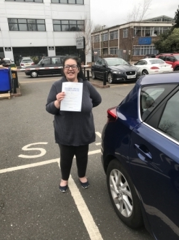 Congratulations to Lisa Camilleri who passed her test today first time. Well done Lisa.