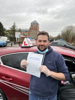 Congratulations to Richard Budden who passed first time today.