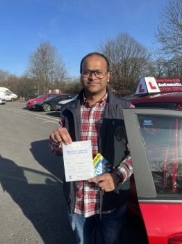 Congratulations to Saikiran Goud Ramagoni who passed his test last week first time. See what he has to say. “Dear Steven,Thank you so much for teaching me literally how to drive from scratch and help me to pass my driving test on the first.I appreciate your high standards which you set in the road mock test we conducted, it was very helpful to build my confidence.I would definitely recom