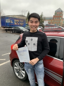 Congratulations to Phuy who passed his test first time today. Well done Phuy.