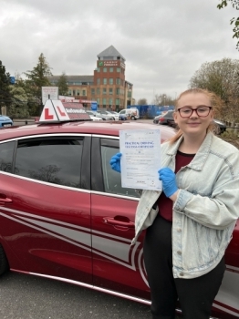 Congratulations to Zoe Ball who passed her test first time. “My testimonial is below:I would highly recommended Steven as he is very patient and helped ease my nerves whilst learning to drive. My lessons were very enjoyable and I was able to pass first time!”