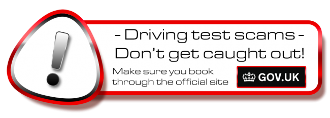 Don´t get scammed! book your theory or driving test in Borehamwood on the .gov site